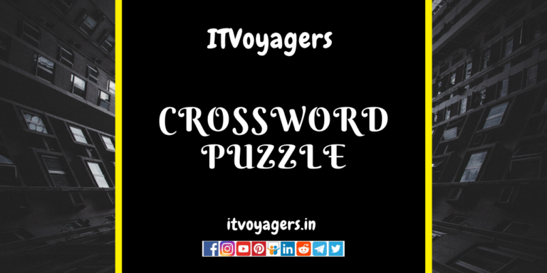 Crossword Puzzle ITVoyagers