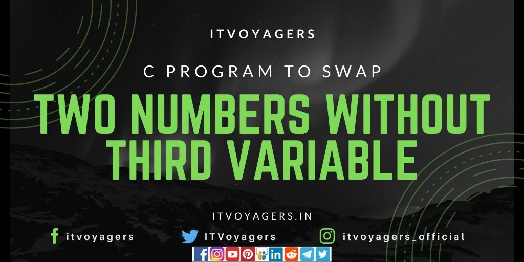 c-program-to-swap-two-numbers-without-third-variable-itvoyagers