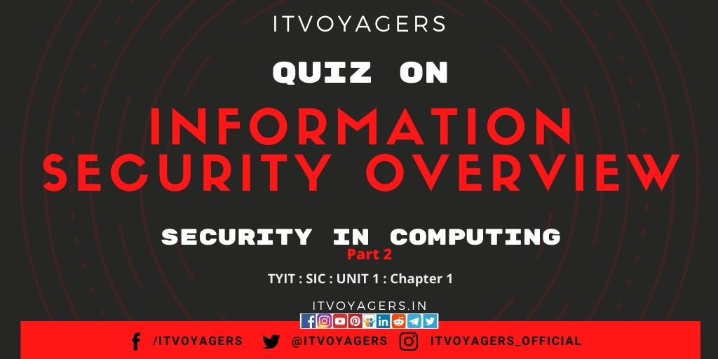 Information Security Overview Quiz - itvoyagers