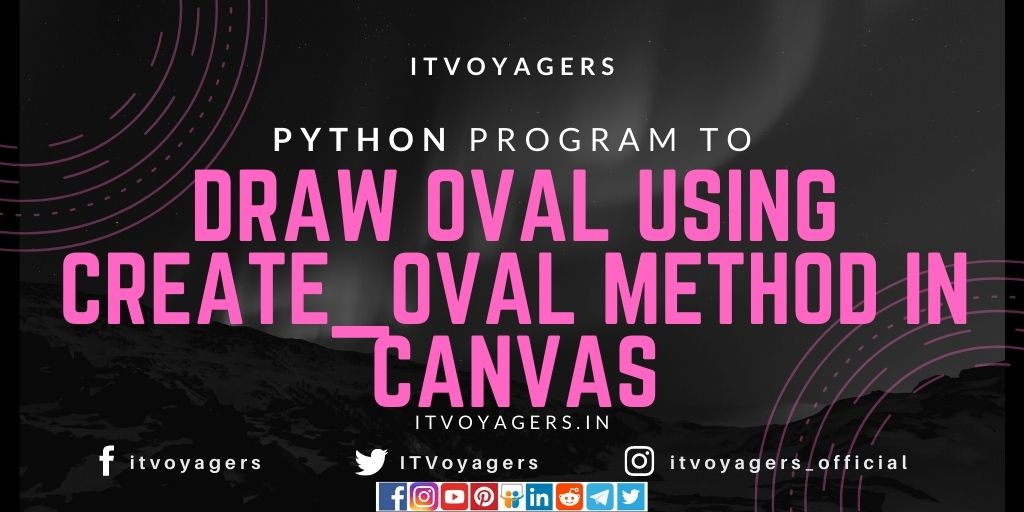 Python program to draw oval using create_oval method in canvas itvoyagers