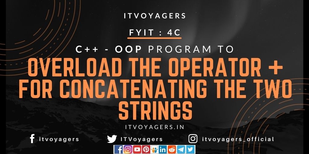 concatenating two strings itvoyagers
