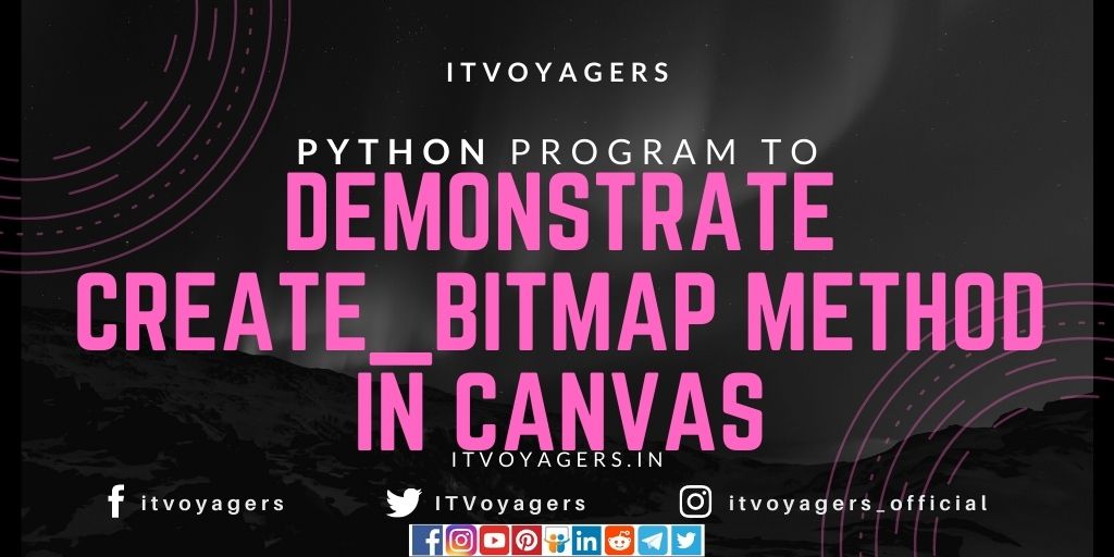 demonstrate create_bitmap method in canvas itvoyagers