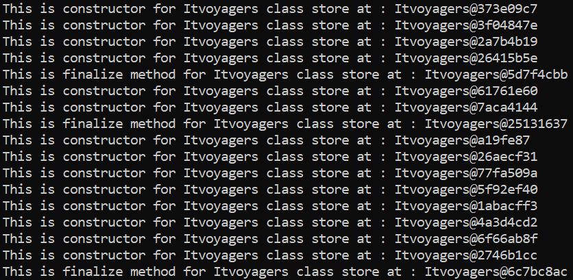 garbage collector in java itvoyagers