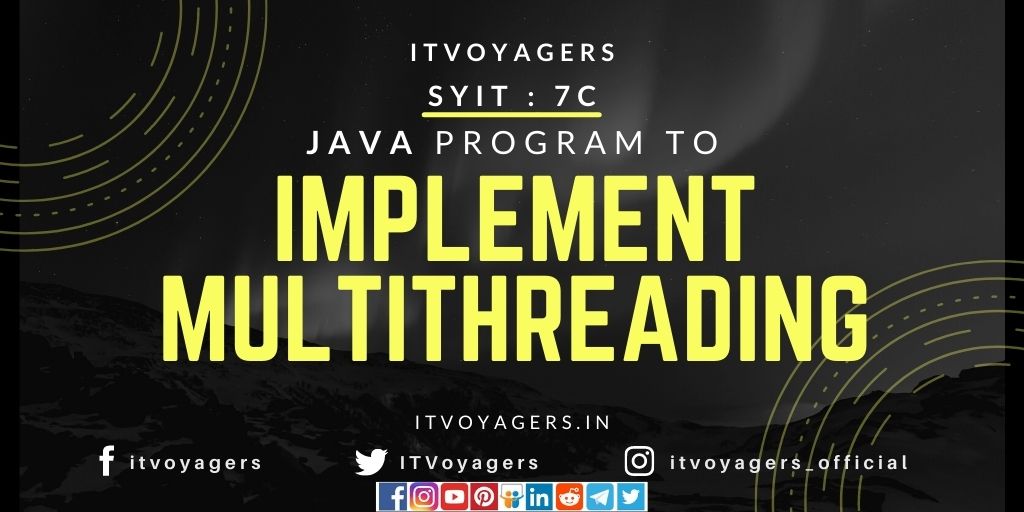 implement multithreading in java itvoyagers
