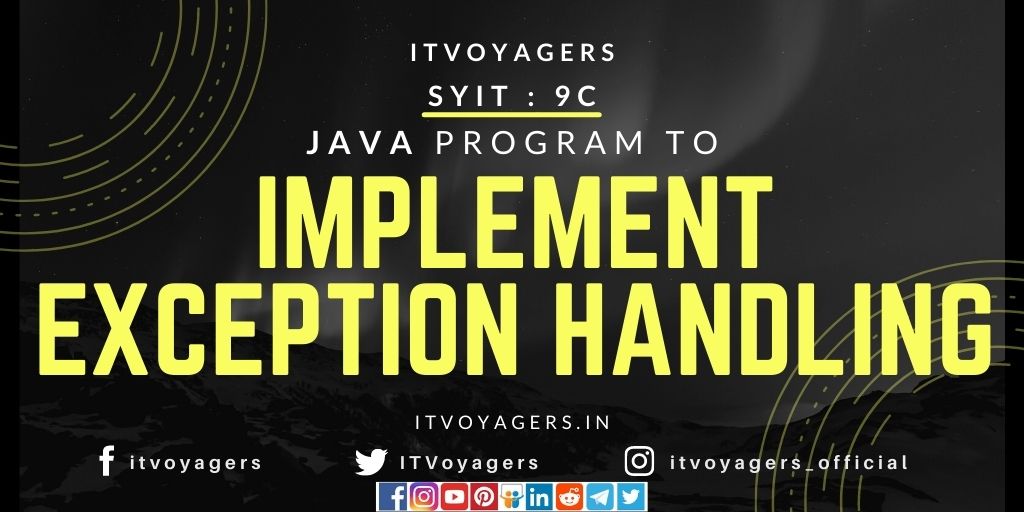 java exception handling itvoyagers