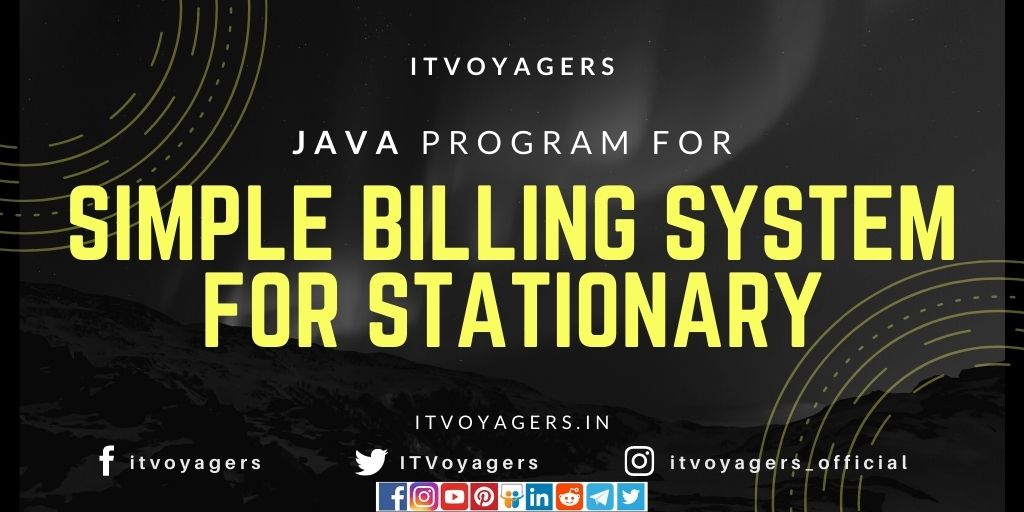 simple billing system program itvoyagers