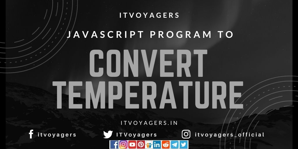 Javascript program to Convert temperature